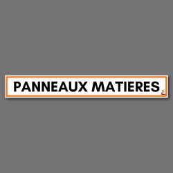 Panneau délimitations zones...