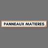 Panneau délimitations zones sur racks
