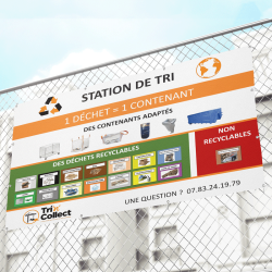 Bâche Station de Tri Français