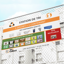 Bâche Station de Tri Français