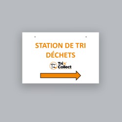 Panneau station de tri droite