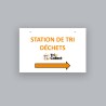Panneau station de tri droite