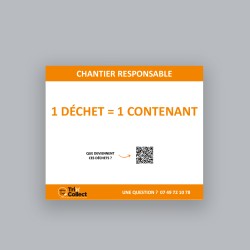 Panneau 1 déchet / 1 contenant